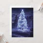 kerstboom kaart (Voorkant / Achterkant in situ)