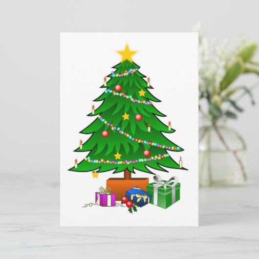 Kerstboom Kaart (Staand voorkant)