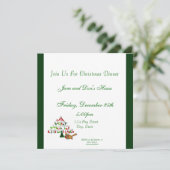 kerstboom kaart (Staand voorkant)