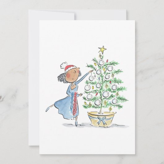 kerstboom kaart (Voorkant)