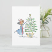 kerstboom kaart (Staand voorkant)