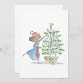 kerstboom kaart (Voorkant / Achterkant)