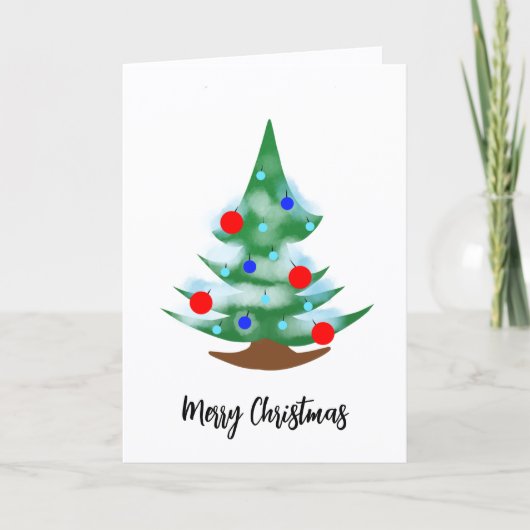 Kerstboom Kaart (Voorkant)