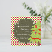 kerstboom kaart (Staand voorkant)
