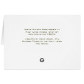 Kerstboom Kaart Mary's Well - Holy Land Foto (Achterkant Horizontaal)