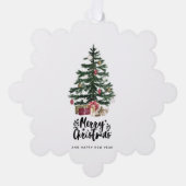 Kerstboom Kaart Vrolijke Kerstmis Feestdagen (Voorkant)