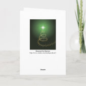 Kerstboom Kaartgroene abstract Feestdagen Kaart (Achterkant)