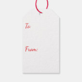 KERSTBOOM KADOETIKET VINTAGE CADEAULABEL (Achterkant)