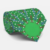 Kerstboom Kaleidoscoop Halseinden Stropdas (Opgerold)