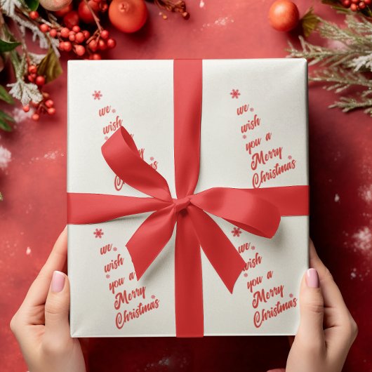 Kerstboom kalligrafie cadeaupapier