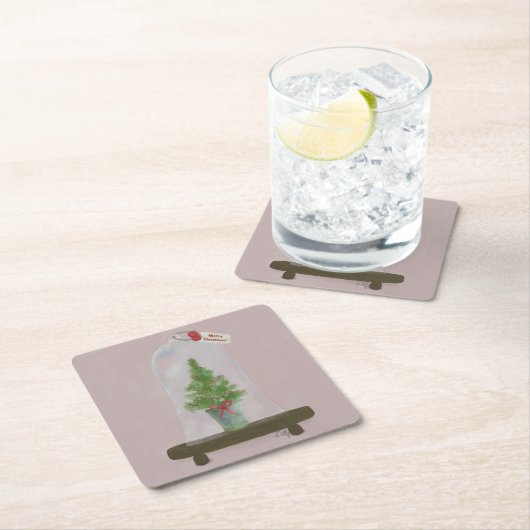 kerstboom kartonnen onderzetters (Insitu)