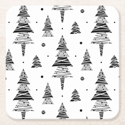 kerstboom kartonnen onderzetters (Voorkant)