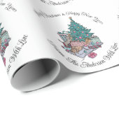 Kerstboom Kat en Hond Gift Wrap voor Feestdagen Cadeaupapier (Rol Hoek)