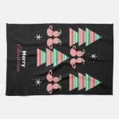 Kerstboom Kat Patroon Theedoek (Horizontaal)