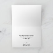 Kerstboom Kat's Eerste Kerstmis Foto Feestdagen Kaart (Binnen)