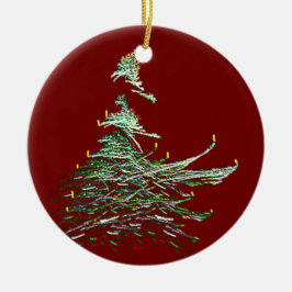 kerstboom keramisch ornament