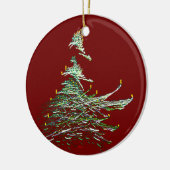 kerstboom keramisch ornament (Links)