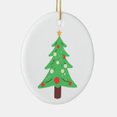 kerstboom keramisch ornament (Rechts)