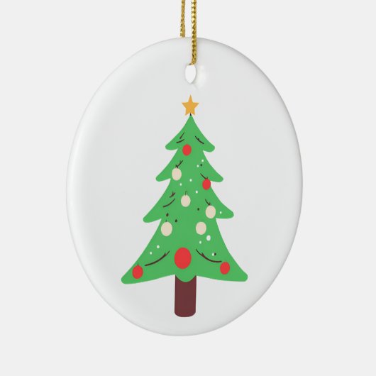 kerstboom keramisch ornament (Rechts)