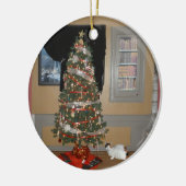 kerstboom keramisch ornament (Links)