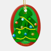 Kerstboom Keramisch Ornament (Achterkant)