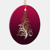 kerstboom keramisch ornament (Rechts)