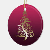 kerstboom keramisch ornament (Links)
