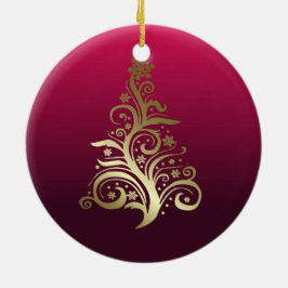 kerstboom keramisch ornament