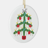 Kerstboom Keramisch Ornament (Rechts)