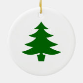 Kerstboom Keramisch Ornament (Achterkant)