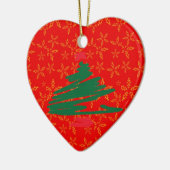 Kerstboom Keramisch Ornament (Links)