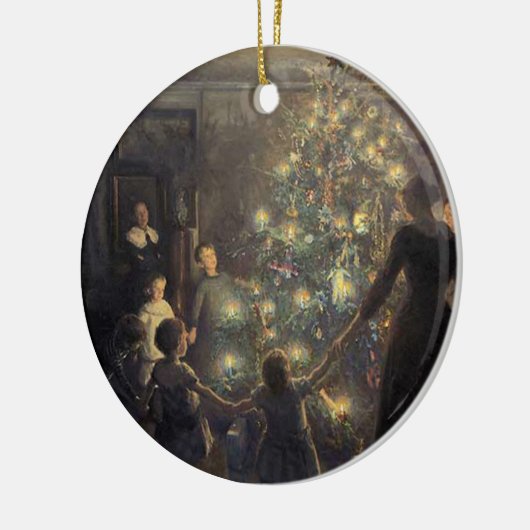 kerstboom keramisch ornament (Links)