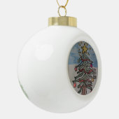 kerstboom keramische bal ornament (Links)