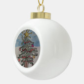 kerstboom keramische bal ornament (Rechts)