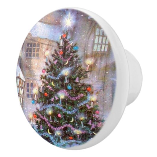 kerstboom  keramische knop (Rechts)