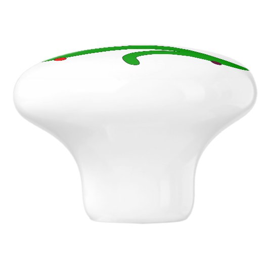 kerstboom keramische knop (Zijkant)