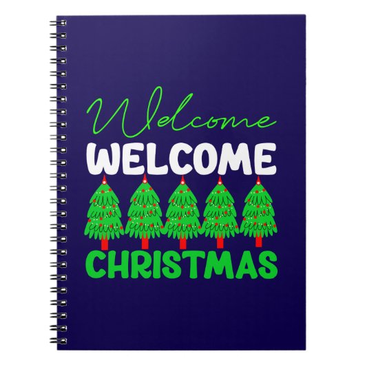 Kerstboom Kerst Decoratie Ontwerp-85600 Notitieboek (Voorkant)