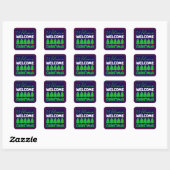 Kerstboom Kerst Decoratie Ontwerp-85600 Vierkante Sticker (Vel)