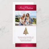 Kerstboom Kerst Fotokaart Feestdagenkaart (Voorkant / Achterkant)