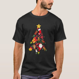 kerstboom Kerst vakantie cadeau grappig Kerstman  T-shirt