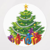 Kerstboom, kerst ,vakantie labels (Design 1)