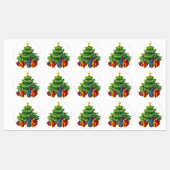 Kerstboom, kerst ,vakantie labels (Vel)