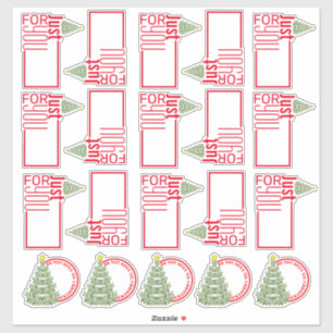Kerstboom Kerst Zelfklevende Cadeaublaadjes Sticker