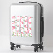 Kerstboom Kerst Zelfklevende Cadeaublaadjes Sticker (Koffer)
