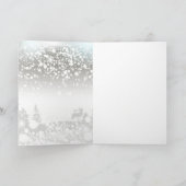 Kerstboom, kerstballen Gevouwen Vakantie Kaart (Binnen)