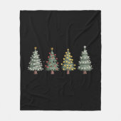 Kerstboom Kerstcadeau Winter Fleece Deken (Voorkant)