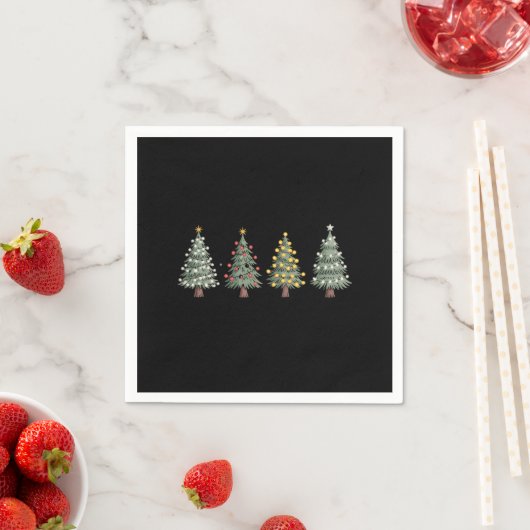 Kerstboom Kerstcadeau Winter Servet (Insitu)