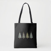 Kerstboom Kerstcadeau Winter Tote Bag (Voorkant)