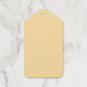 Kerstboom Kerstdorp sneeuwfoto RSVP Kaart Cadeaulabels (Achterkant)