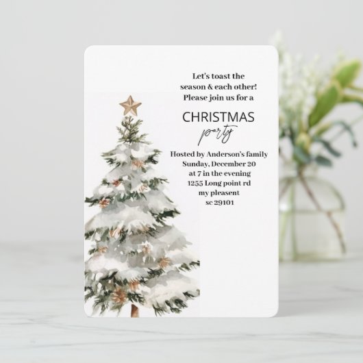 "Kerstboom kerstfeest | feestdag Kaart (Staand voorkant)